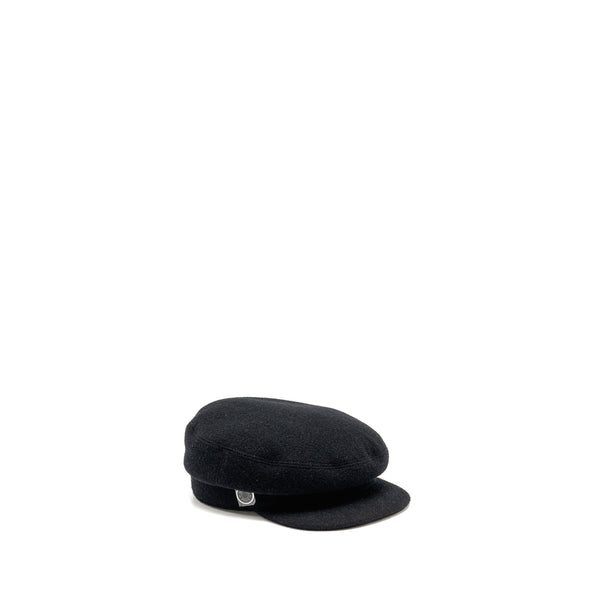 Hermes size 57 casquette femme hat black