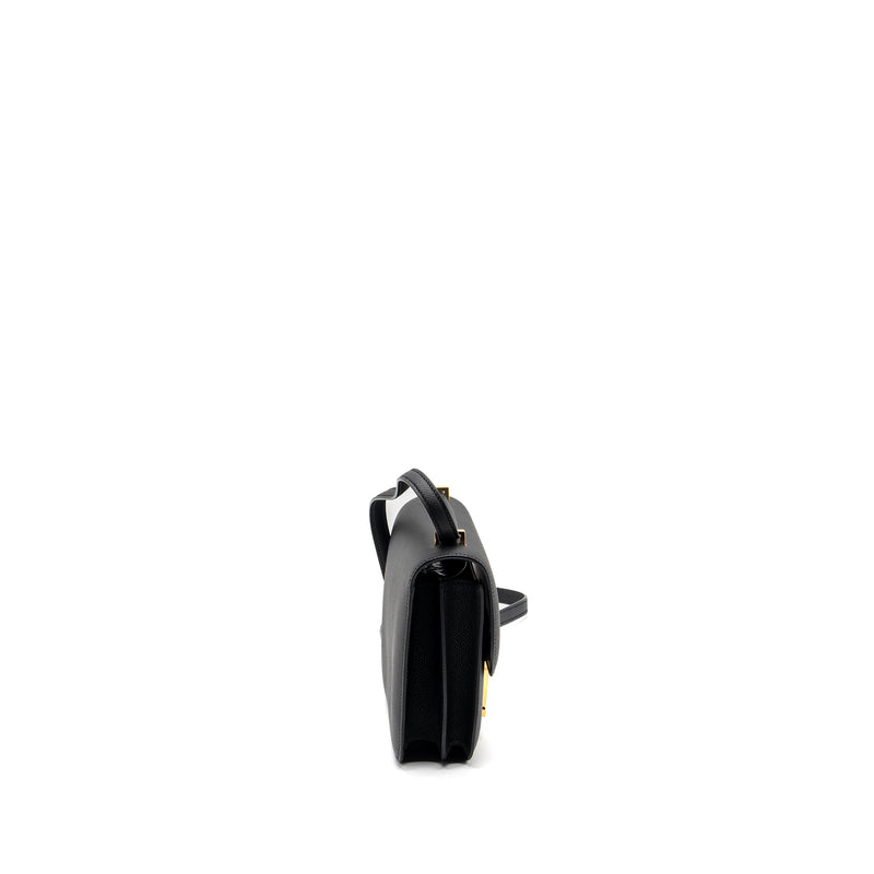 Hermes Mini Constance Epsom Black GHW Stamp Z