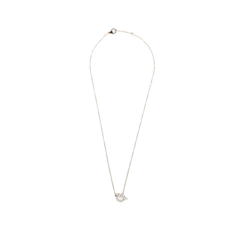 Hermes Finesse Pendant White Gold Diamonds