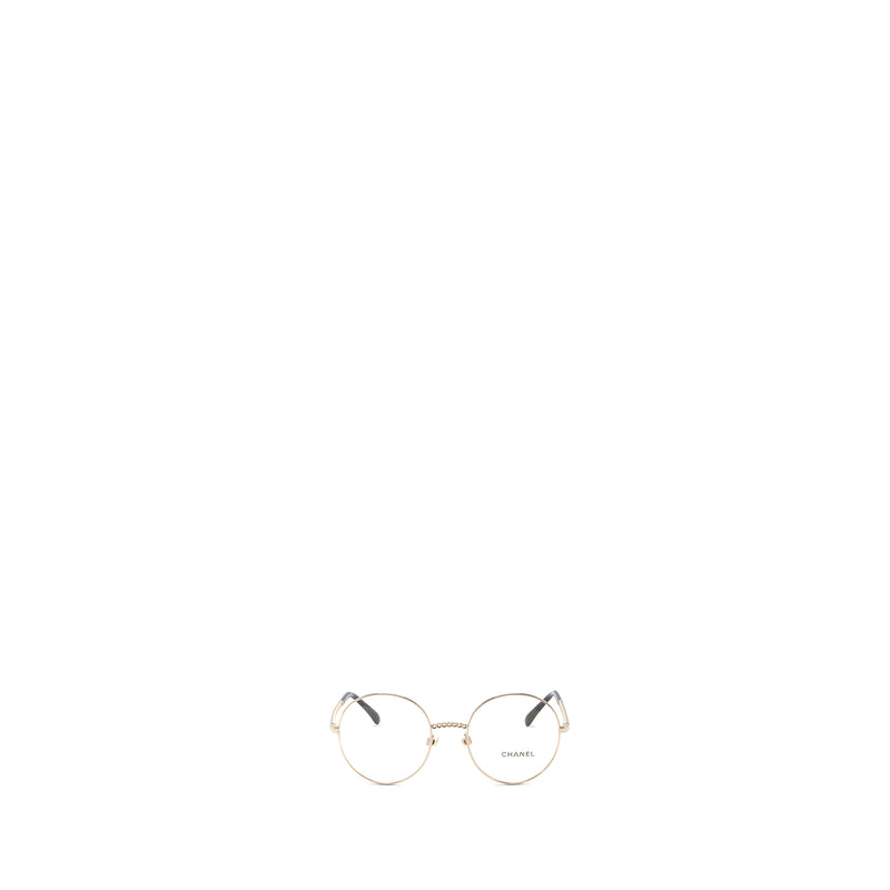 Chanel round glasses frames silver tone