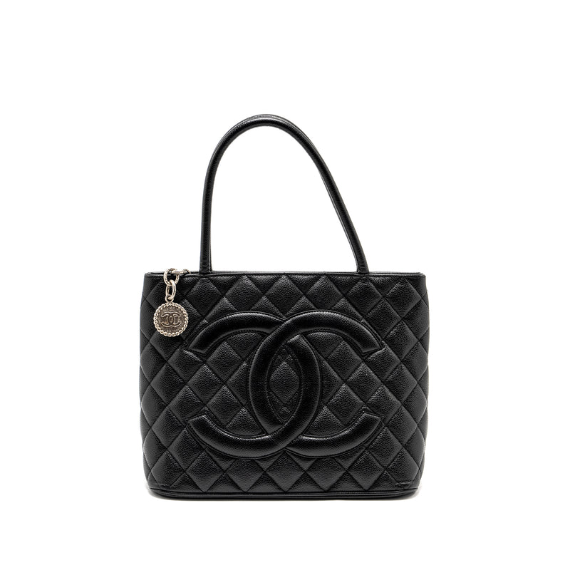 Chanel Medallion Tote Bag Caviar Black SHW