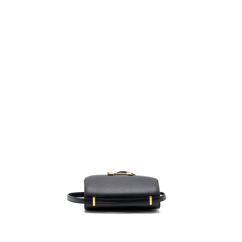 Hermes Mini Constance Epsom Black GHW Stamp U