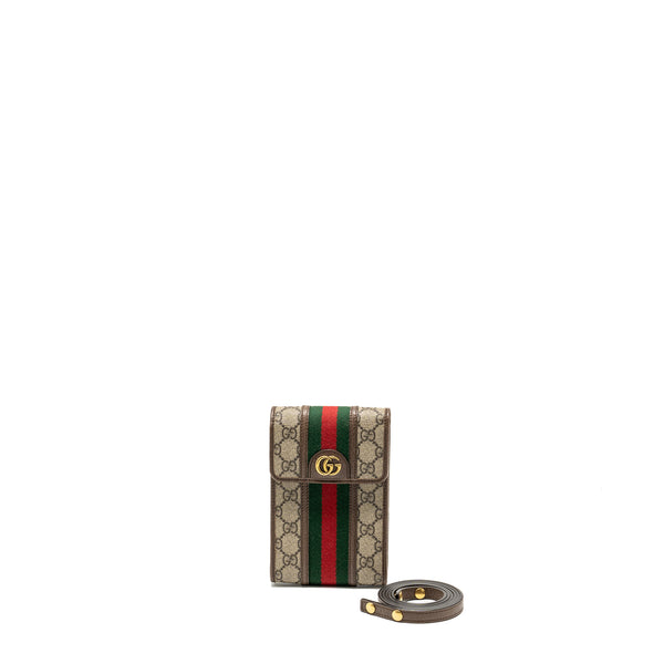 Gucci Ophidia GG vertical flap mini bag GG supermen canvas / calfskin multicolour GHW