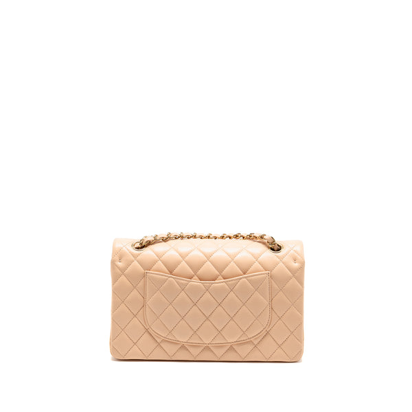 Chanel Medium Classic Double Flap Bag Caviar NN269 Beige LGHW (microchip)