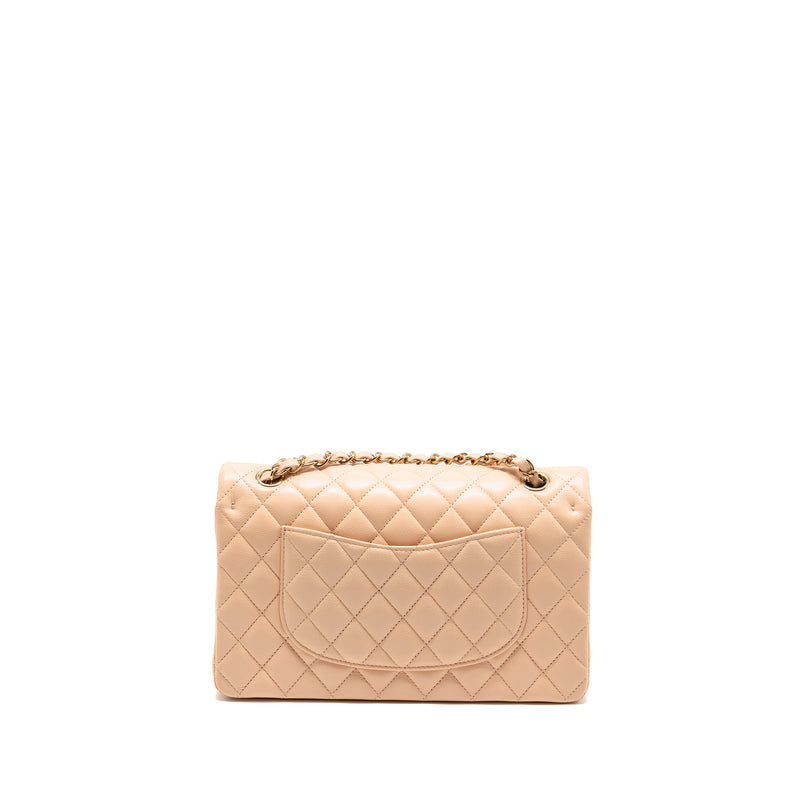 Chanel Medium Classic Double Flap Bag Caviar NN269 Beige LGHW (microchip)