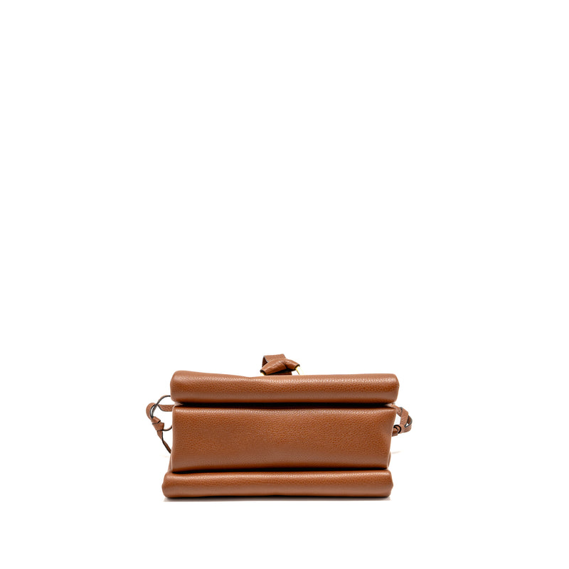 Valentino VRing Small Shoulder Bag Calfskin Brown GHW