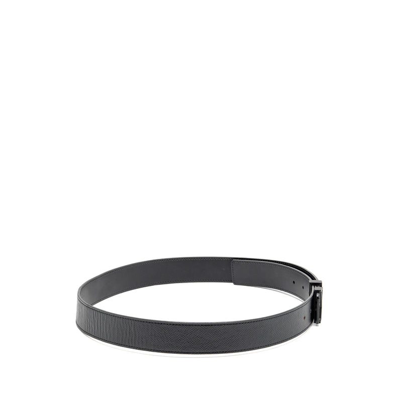 Louis Vuitton Size 95 35mm Belt Leather SO Black