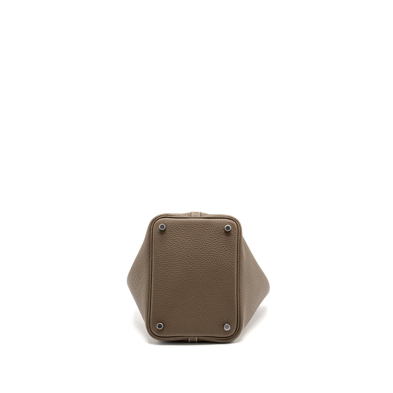 Hermes Picotin 18 Clemence Etoupe SHW Stamp U