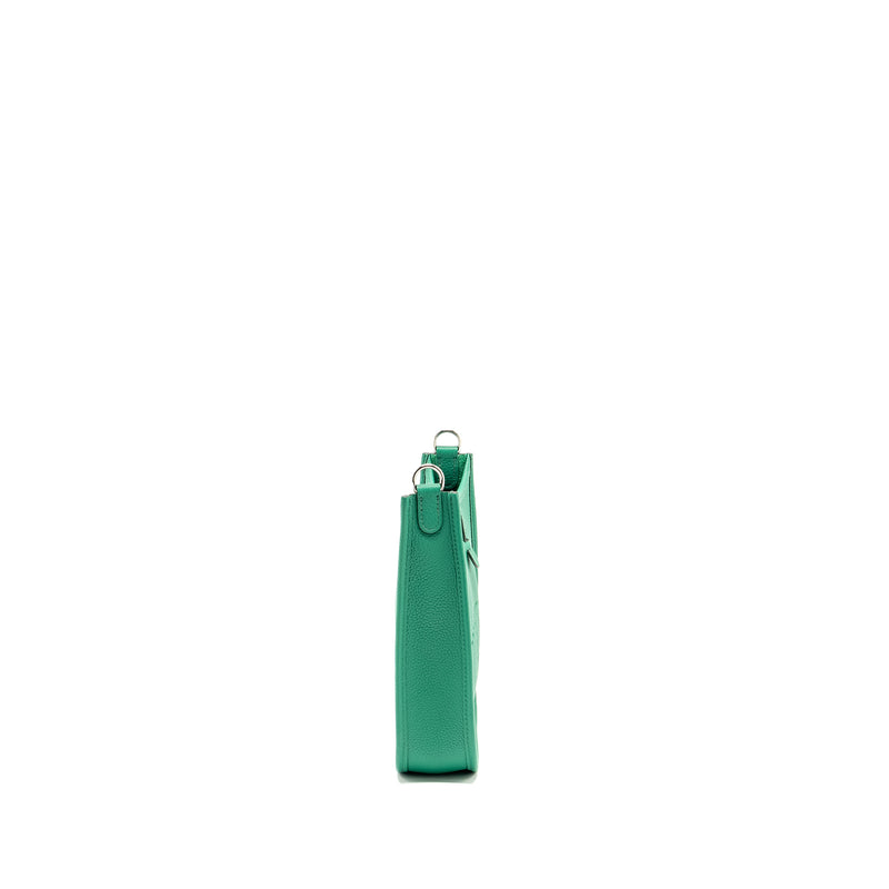 Hermes Mini Evelyne Taurillon Maurice vert jade SHW stamp U