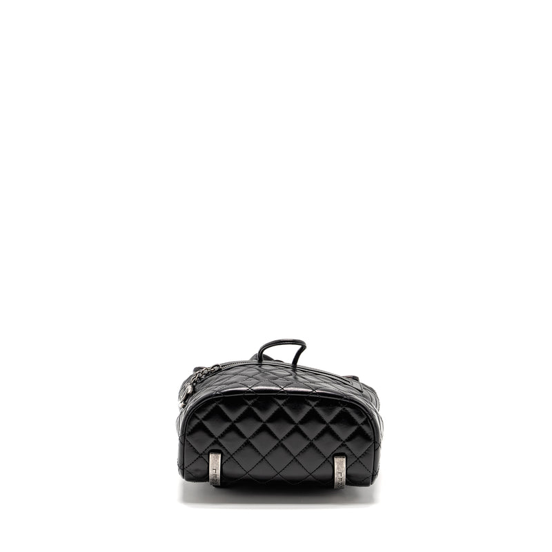 Chanel Mountain Backpack Quilted Calfskin Black Ruthenium Hardware