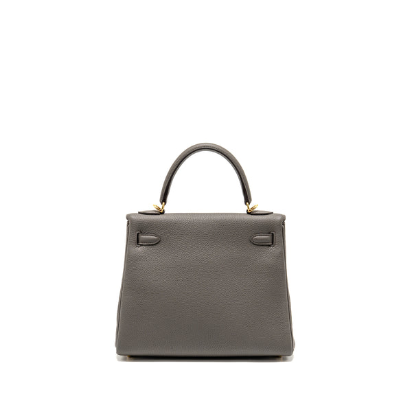 Hermes kelly 25 togo gris etain GHW stamp Z