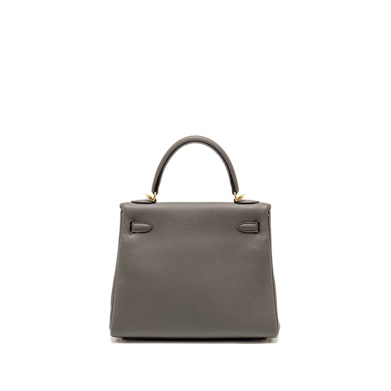 Hermes kelly 25 togo gris etain GHW stamp Z