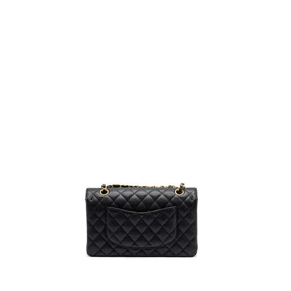 Chanel medium classic double flap bag caviar Black GHW (microchip)