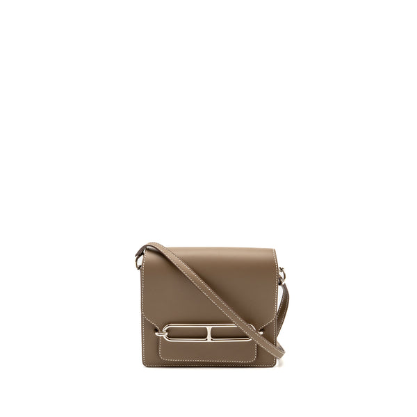 Hermes Mini Roulis Swift Etoupe SHW Stamp Y