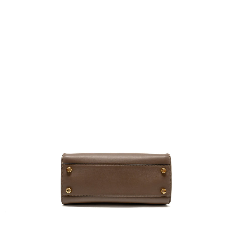 Fendi Small Peekaboo Iconic Bag Calfskin Brown GHW