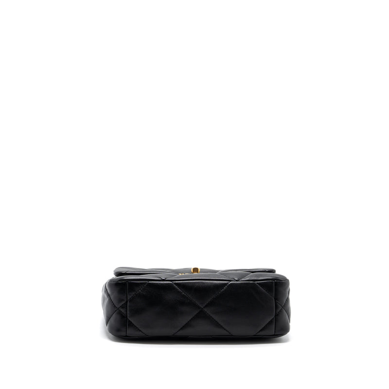 Chanel small 19 bag lambskin black multicolor hardware (microchip)