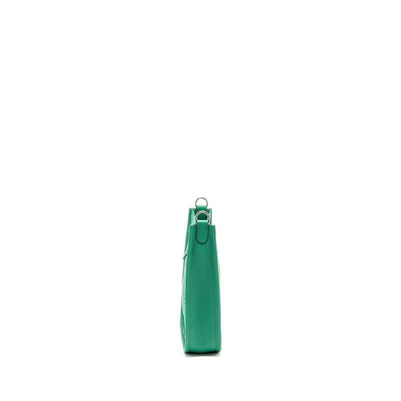 Hermes Mini Evelyne Taurillon Maurice vert jade SHW stamp U