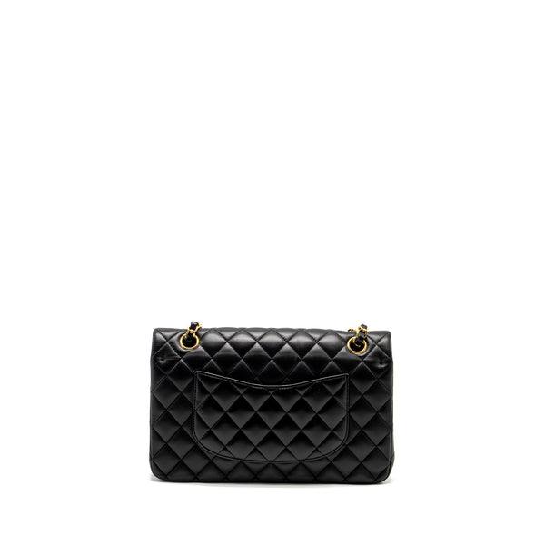 Chanel Medium Classic Double  Flap Bag Lambskin Black GHW