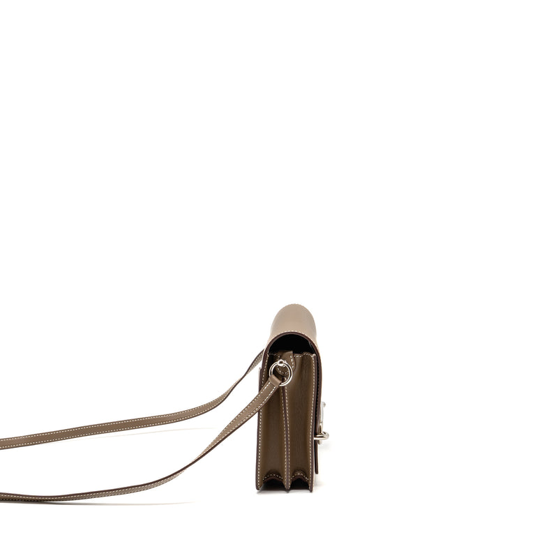 Hermes Mini Roulis Swift Etoupe SHW Stamp Y