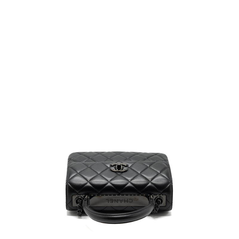 Chanel Small Trendy CC Flap Bag Lambskin So Black(microchip)