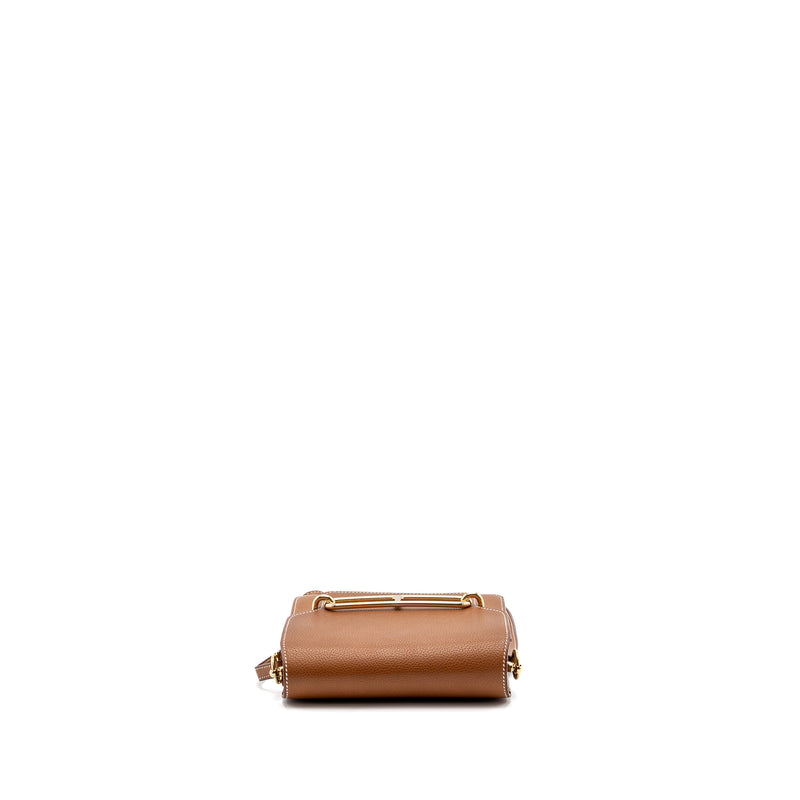 Hermes Mini Roulis Barenia Faubourg 34 Fauve LGHW Stamp D