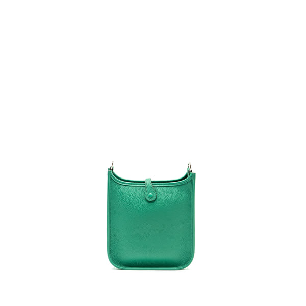 Hermes Mini Evelyne Taurillon Maurice vert jade SHW stamp U