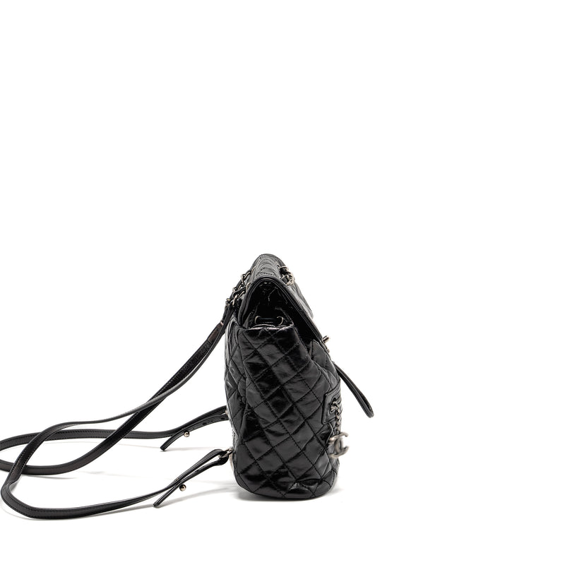 Chanel Mountain Backpack Quilted Calfskin Black Ruthenium Hardware