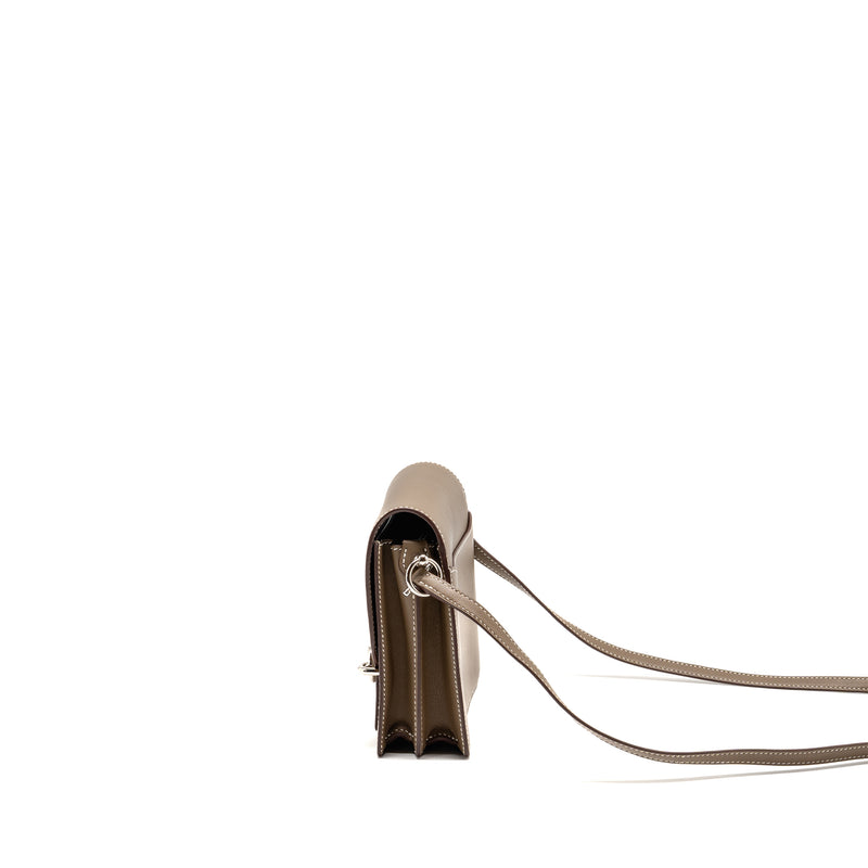 Hermes Mini Roulis Swift Etoupe SHW Stamp Y