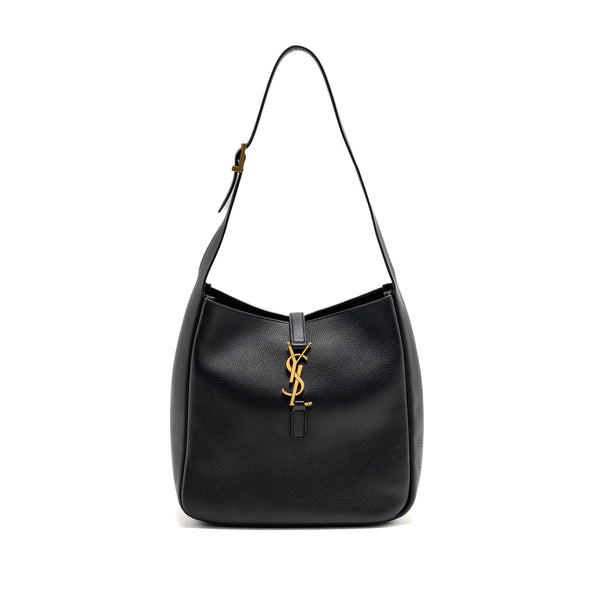 Saint Laurent Le 5 A 7 soft small bag calfskin black GHW