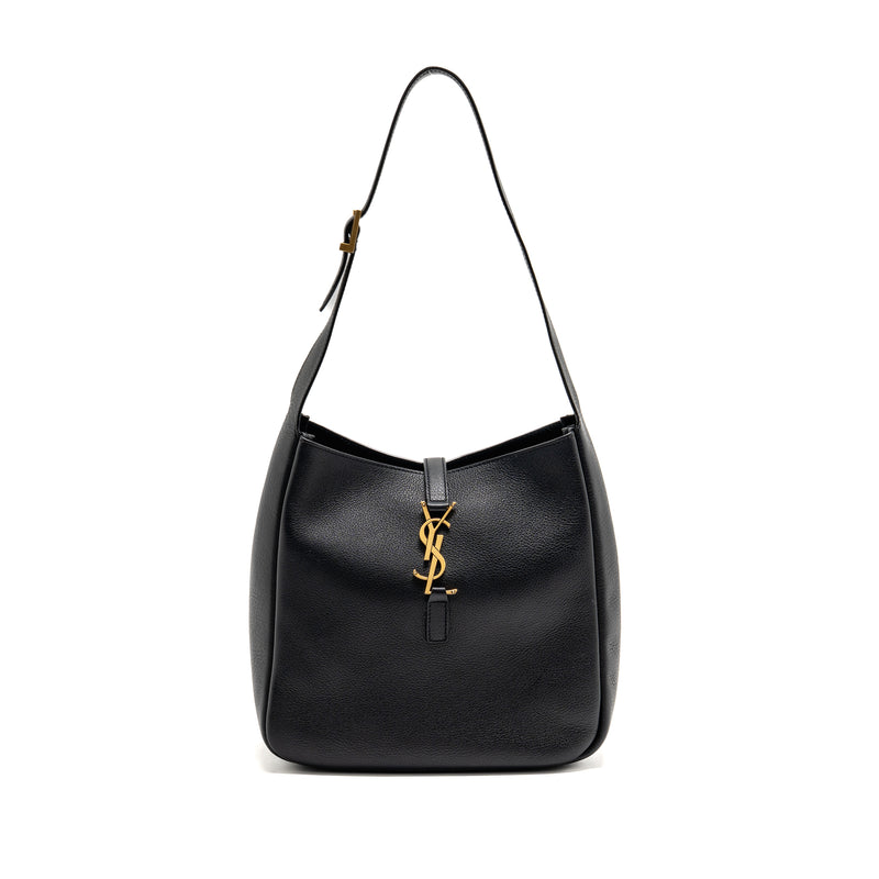 Saint Laurent Le 5 A 7 soft small bag calfskin black GHW