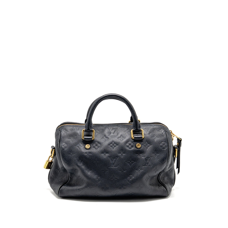 Louis Vuitton Speedy Bandouliere 25 Monogram Empreinte Leather Navy GHW