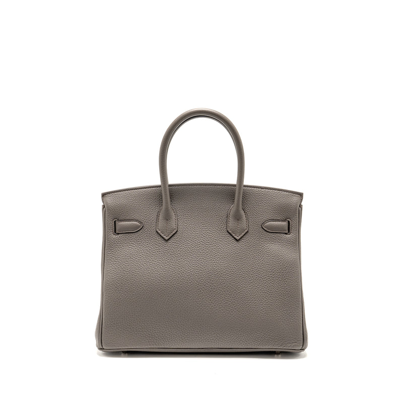 Hermes Birkin 30 Togo Gris Etain SHW Stamp B