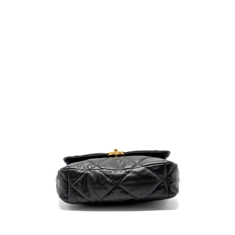 Chanel Medium 19 Bag Lambskin Black Multicoloured Hardware(Microchip)