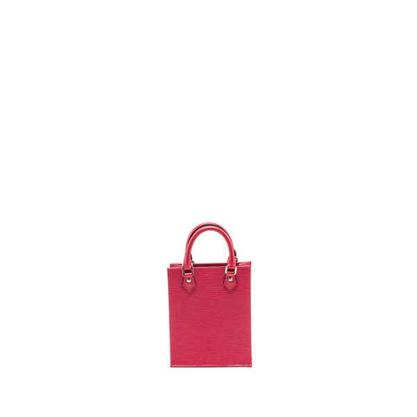 Louis Vuitton Petit Sac Plat EPI Rose Pondicherry SHW