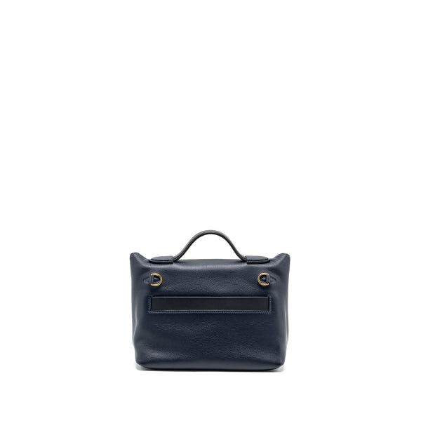 Hermes Mini 24/24 2424-21 bag evercolor / swift Blue Nuit/Caban/Zellige  GHW stamp B