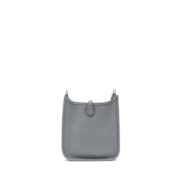 Hermes Mini Evelyne clemence gris pantin LGHW stamp K