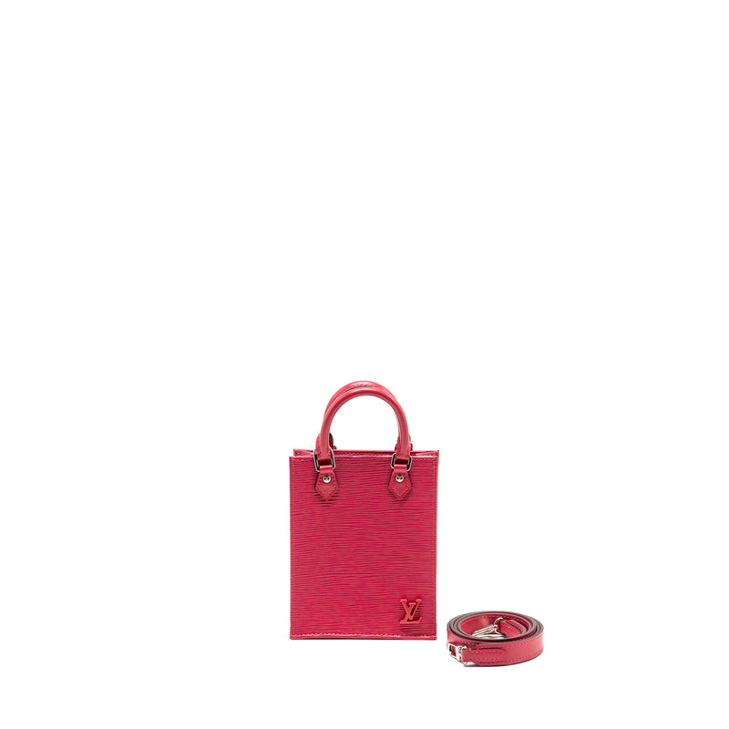 Louis Vuitton Petit Sac Plat EPI Rose Pondicherry SHW