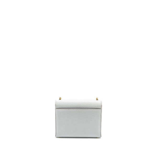 Hermes Mini Verrou Chevre Mysore Blue Brume GHW Stamp Y
