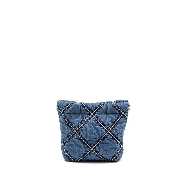 Chanel Mini 22 Denim Light Blue SHW (microchip)