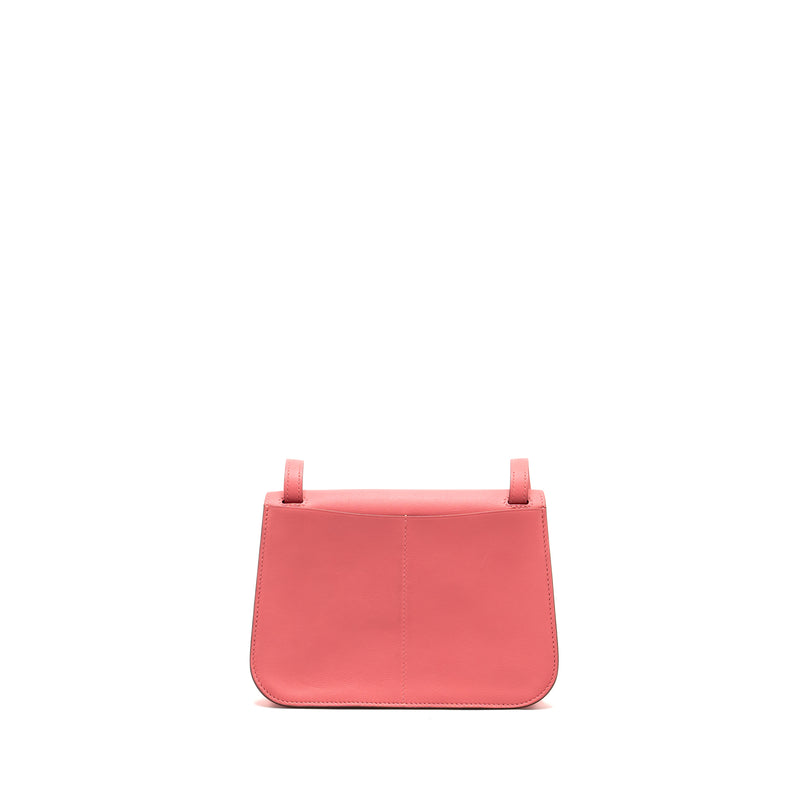 HERMES Mini Halzan 22 Swift Rose Azalee SHW Stamp A