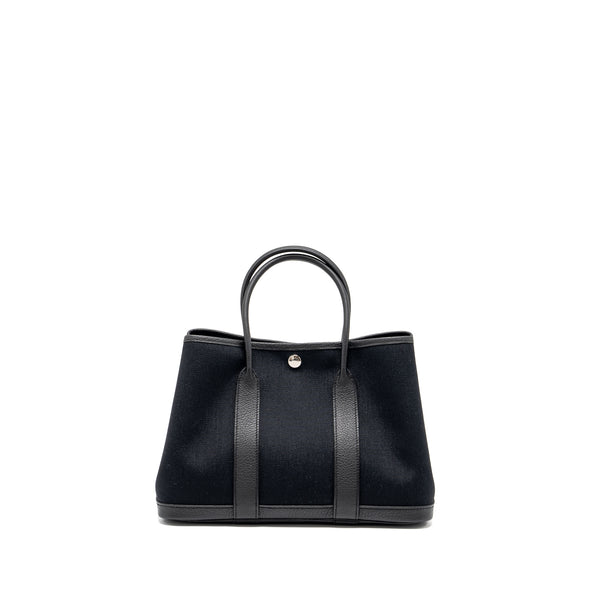 Hermes Garden Party 30 Canvas/Negonda Black SHW Stamp B