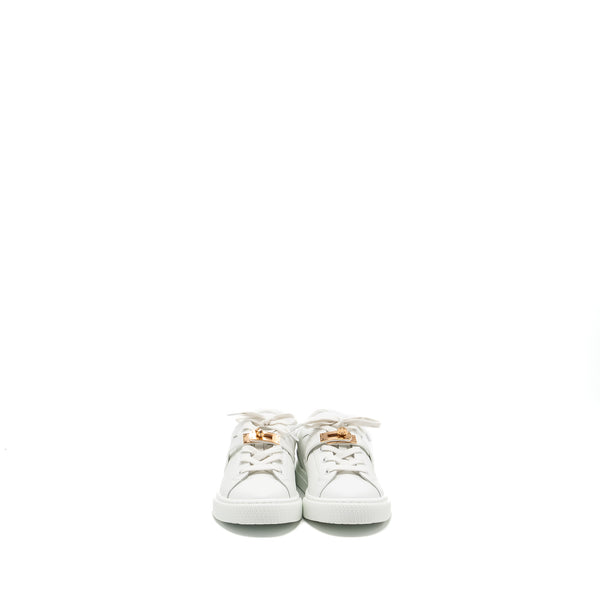 Hermes size 37 day sneakers calfskin white RGHW
