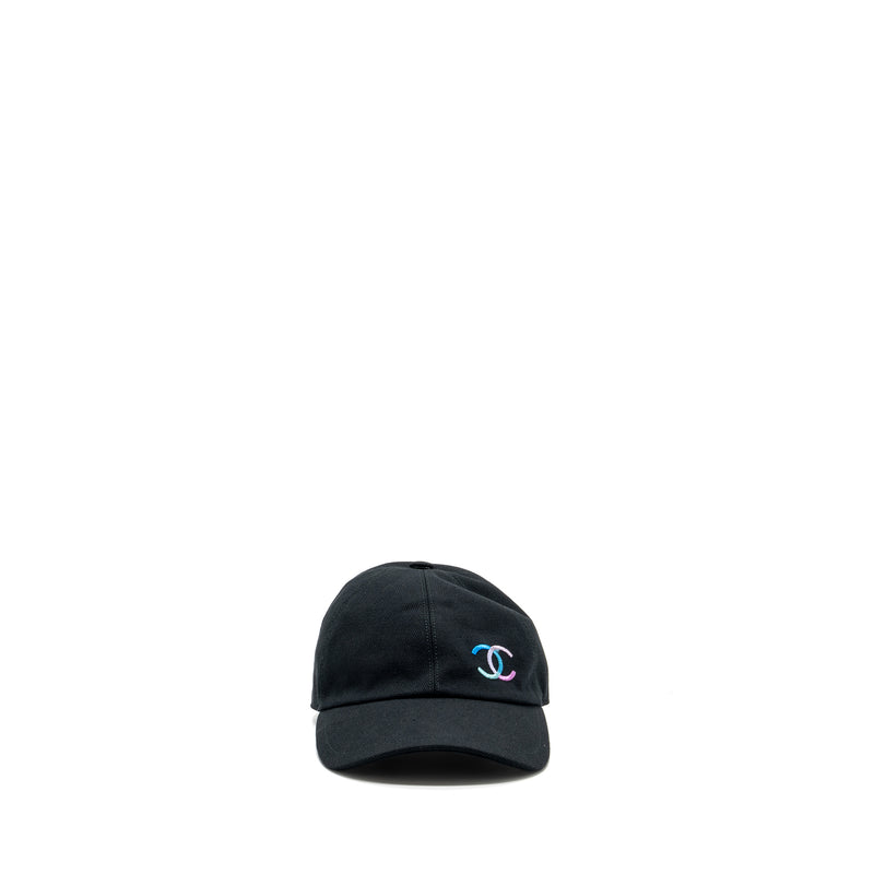 Chanel 24C CC Logo Baseball Cap Black