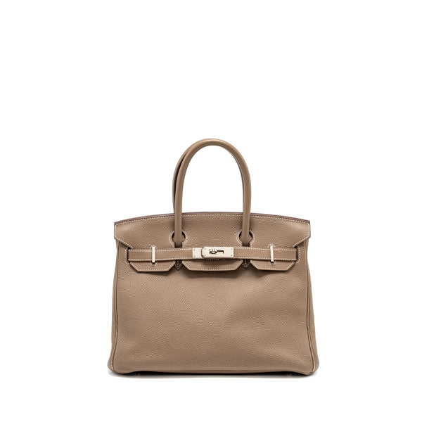 Hermes Birkin 30 Togo Etoupe SHW Stamp A