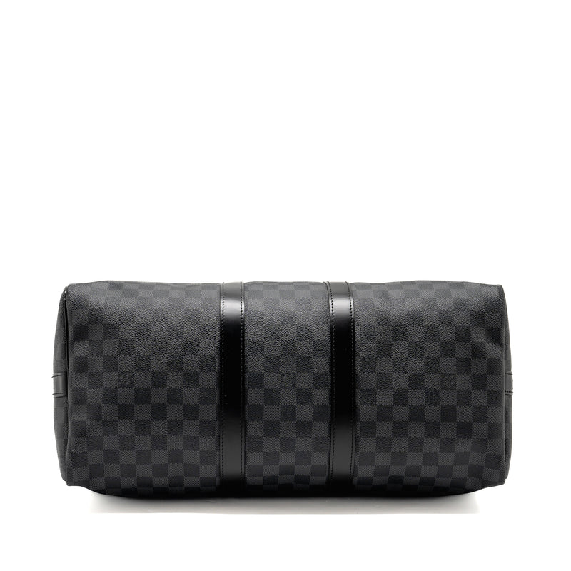 Louis Vuitton Keepall Bandouliere 45 Damier Graphite Canvas Black SHW