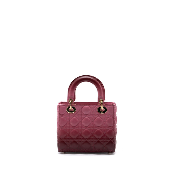 Dior My ABC Dior Small Lady Dior Cannage Lambskin Pink Gradient LGHW