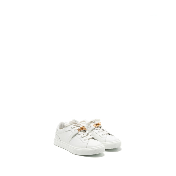 Hermes size 37 day sneakers calfskin white RGHW
