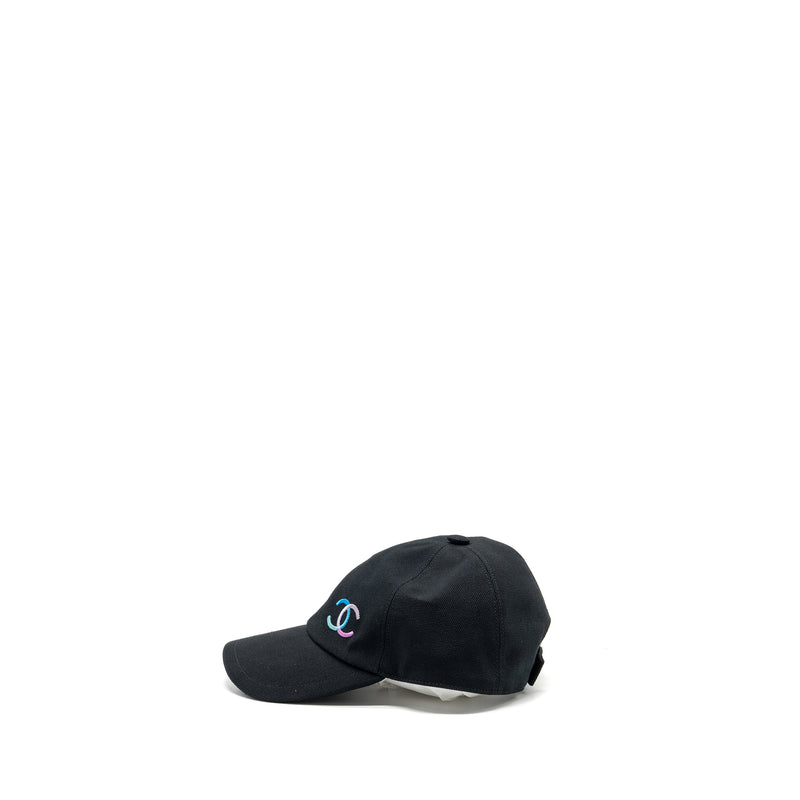 Chanel 24C CC Logo Baseball Cap Black