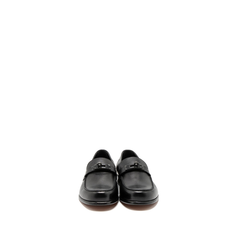 Hermes Size 42 Destin Loafer Calfskin So Black
