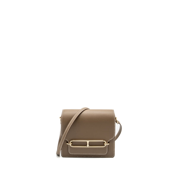 Hermes Mini Roulis Evercolor Etoupe LGHW stamp W